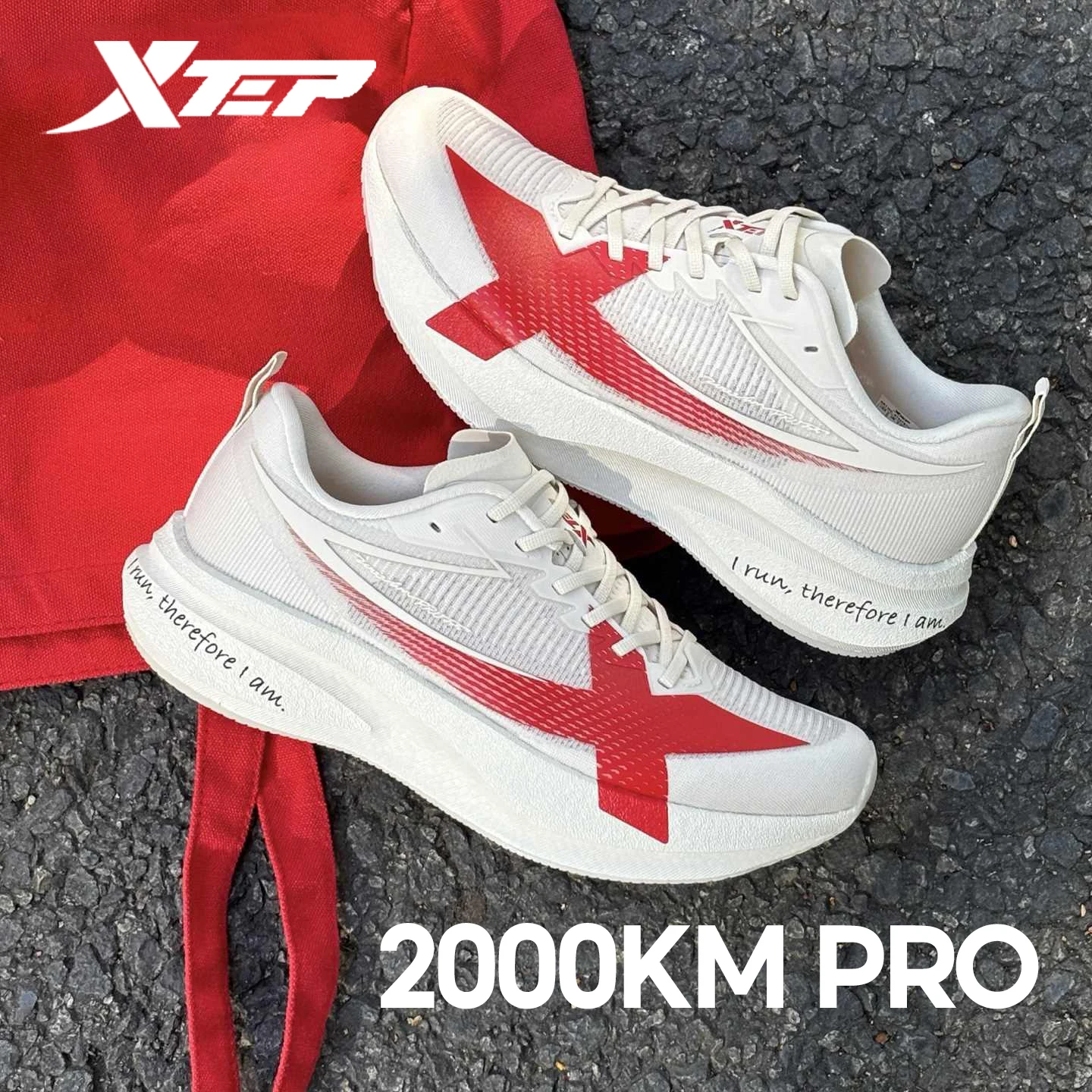 

XTEP 2000km PRO Women's Running Sneakers 2026 Spring Cushioned Stability Comfort Lightweight Female Sports shoes 874218110043