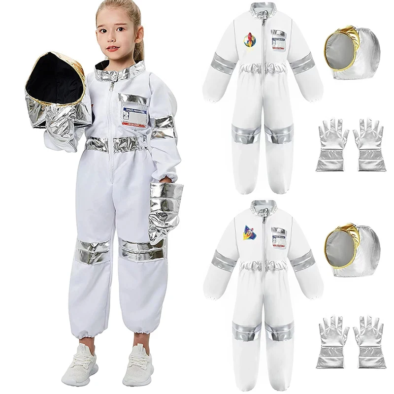 ⭕️ ⭐️ ⭕️ Disfraz de Astronauta, Traje de Piloto Espacial con Casco, Juego de Disfraces para Jugar a Roles, Regalos de Cumpleaños ⭐️ ⭕️ ⭐️