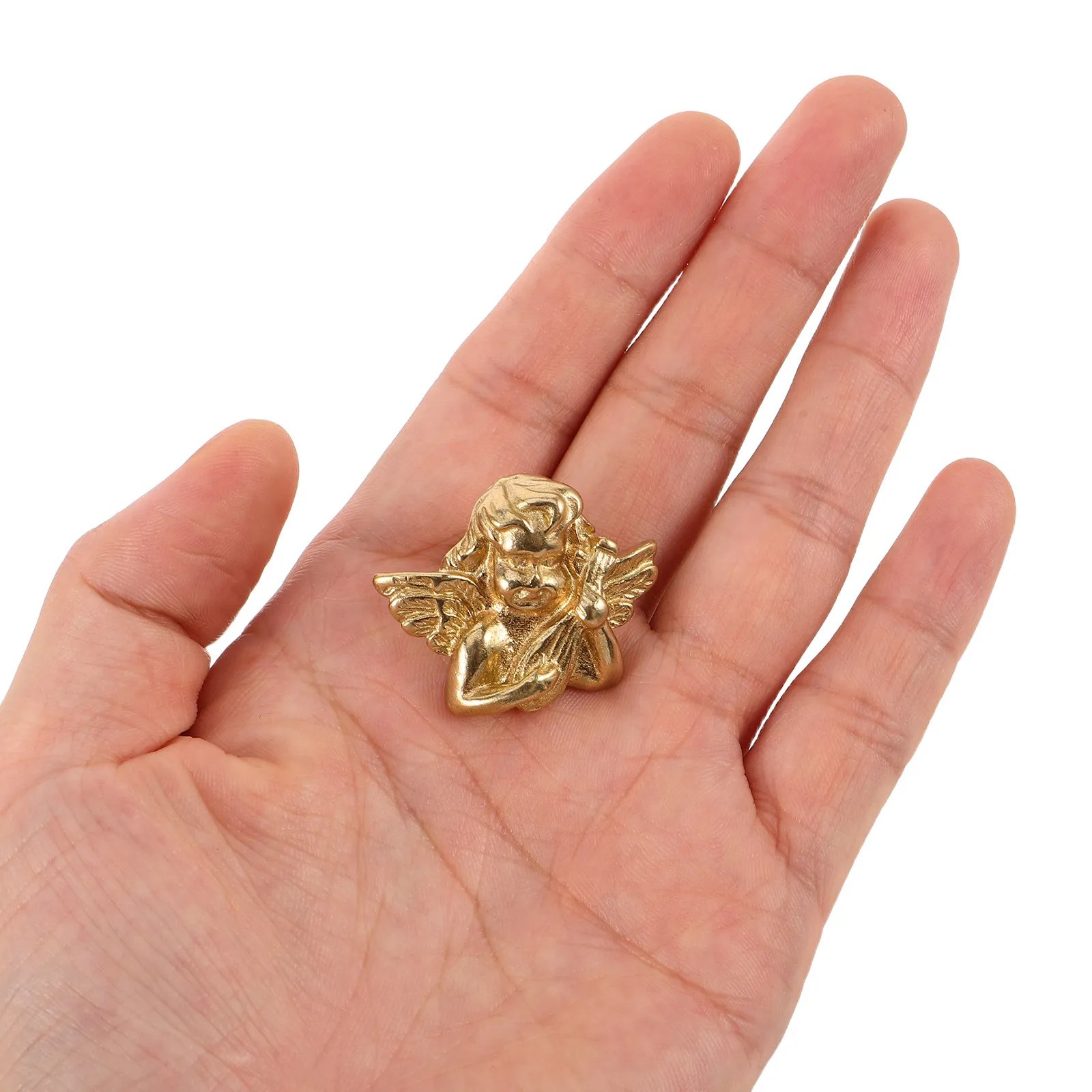 Metal Angel Drawer Knob Brass Vintage Cabinet Door Handle Elegant Kitchen Cabinet Hardware Dresser Pull Wardrobe Replacement
