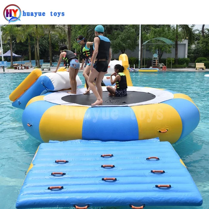 Summer outdoor durable inflatable floating water trampoline for family Inflatable water trampoline