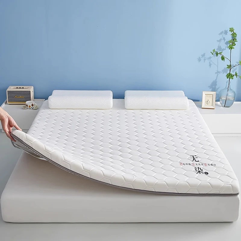 Latex mattress elastic cushion home foldable soft comfortable Single double tatami floor mat sleeping pad Memory foam mattresses