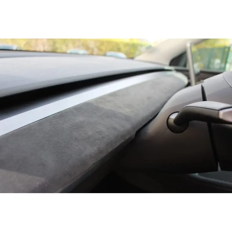 Make of Alcantara For Tesla Model 3 Model Y 2023-2019 Car Dashboard Sticker Decorative Wrap Cap Protector Pad Innner Accessorie