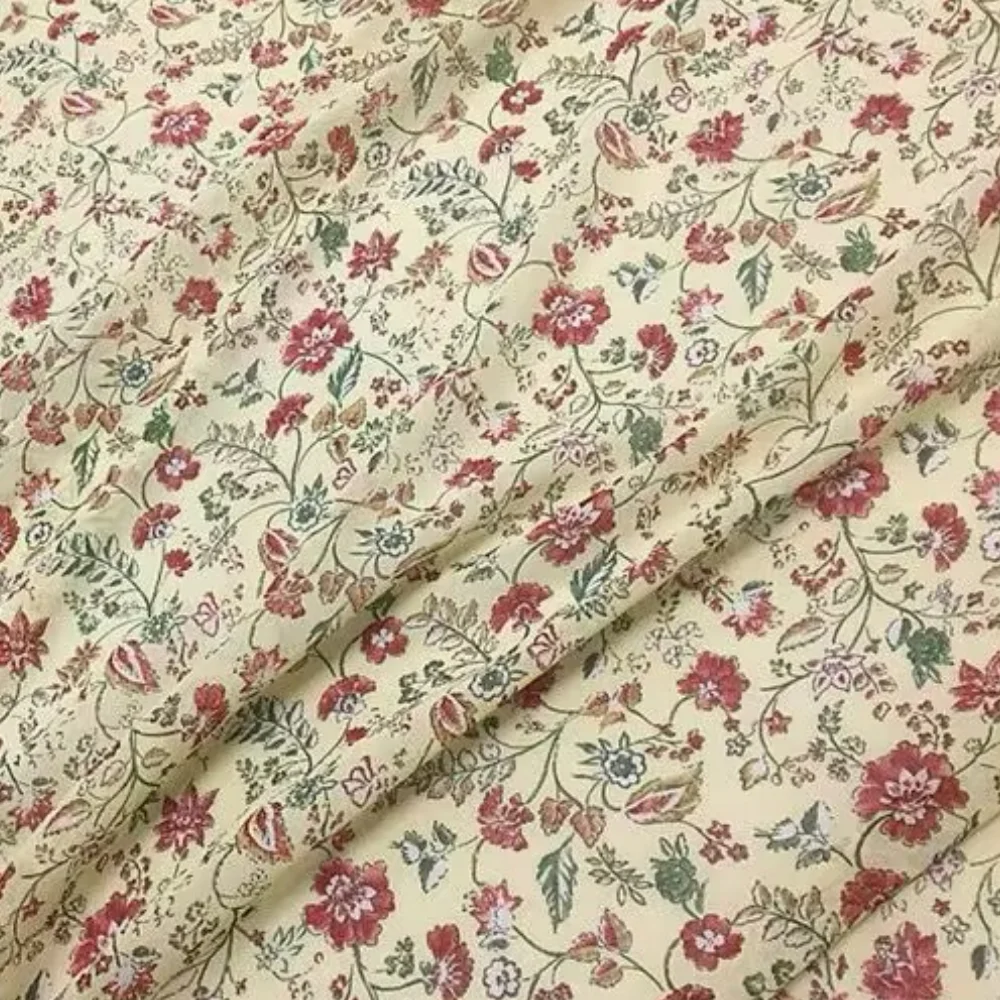 Elegant Beautiful Floral Design New High Quality Good Price Soft Feeling Silk Crinkle Chiffon Fabric for Girl Nice Dress Skirt