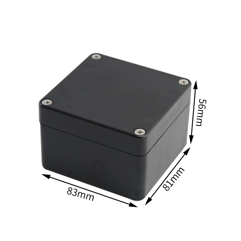 Black Box Outdoor waterdichte behuizing Plastic doos Elektronische projectbehuizing Instrument Waterdichte aansluitdoosbehuizing