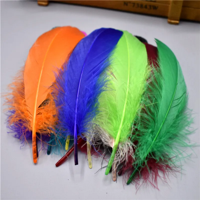 Wholesale Goose Feathers for Crafts 5-7inch/12-18cm feathers for jewelry making Carnaval Assesoires Wedding Feathers Decoration