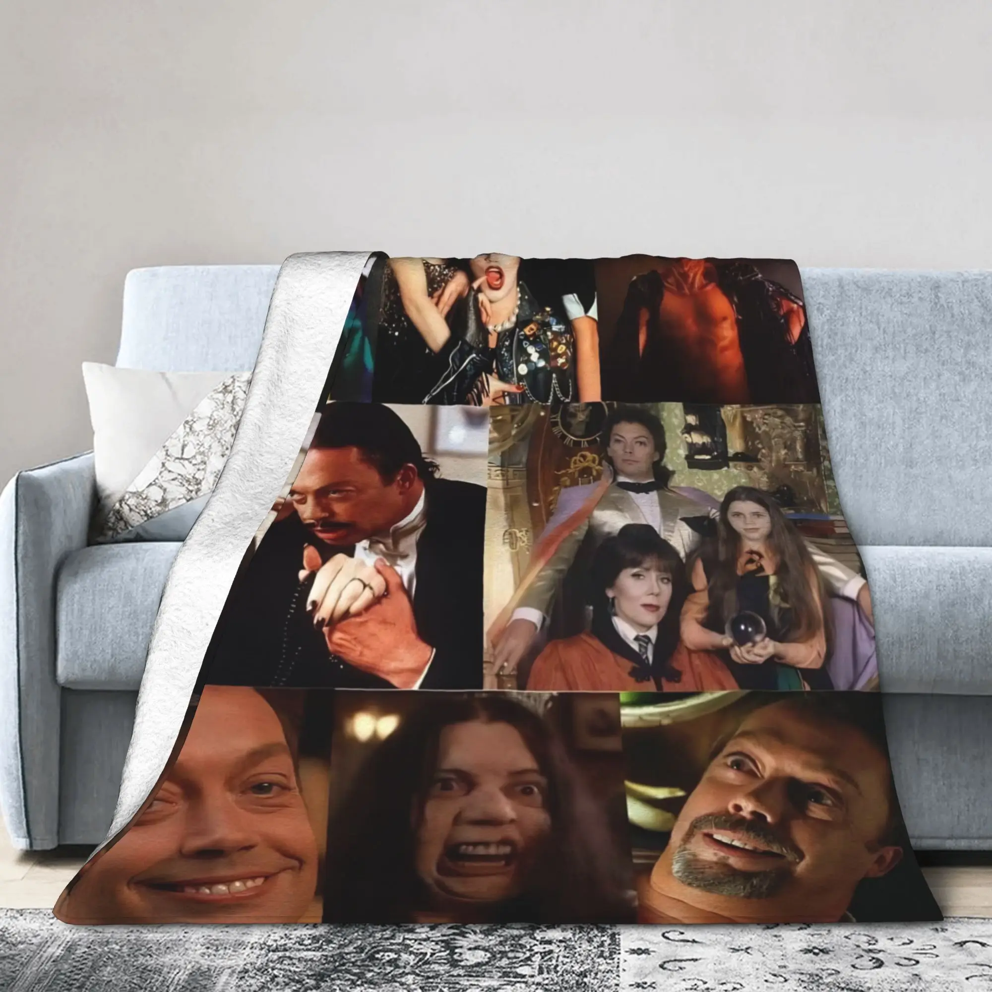 Tim Curry Frank Fleece Throw Blanket The Rocky Horror Picture Show Blanket for Bed Travel Super Soft Bed Rug