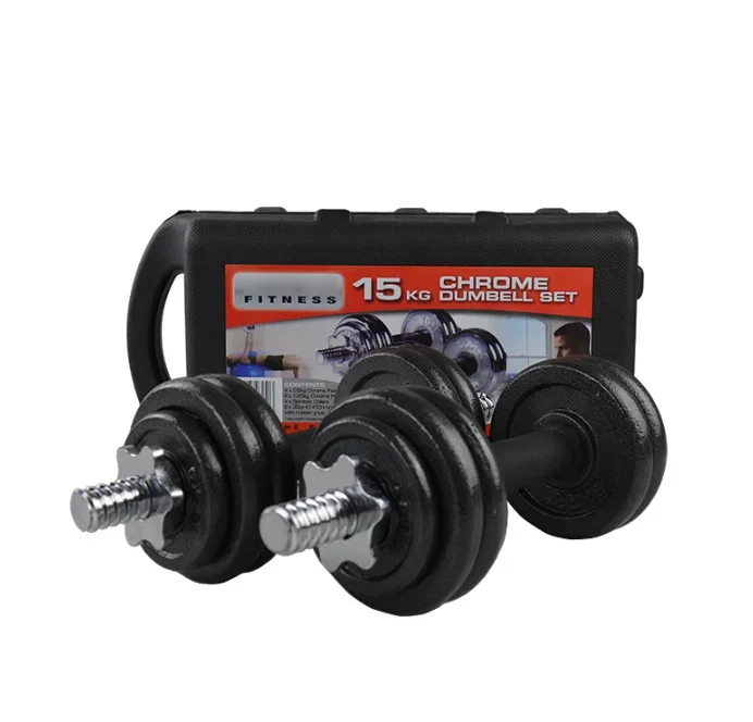 

-Custom Logo Adjustable Dumbbell Set 15 Kg To 50Kg Lbs Weight Lifting Round Paint Barbell Dumbbells