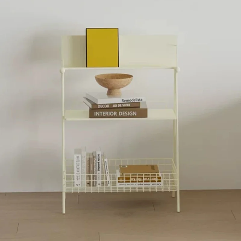 Iron Storage Holder Multifunctional Food Storage Rack Kitchen Sundries Organizer Shelf Living Room Book Organization Holders