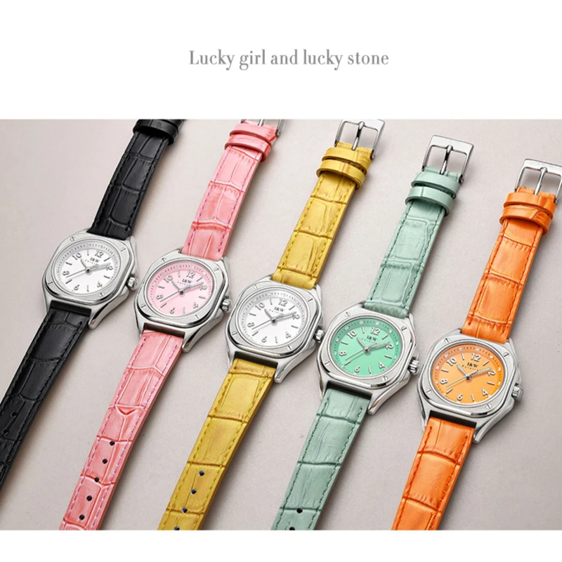 Karneval Marke ICH & W Serie Mode Rosa Quarzuhr Frauen Luxus Hohe Qualität Leder Wasserdichte Frauen Armbanduhren für Frauen