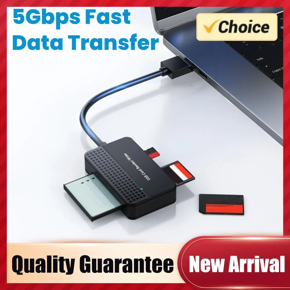 

USB 3.0 Type C USB Card Writer 4 in 1 Memory Smart Card Reader 20cm Cable Memory Card Writer SD TF CF MS