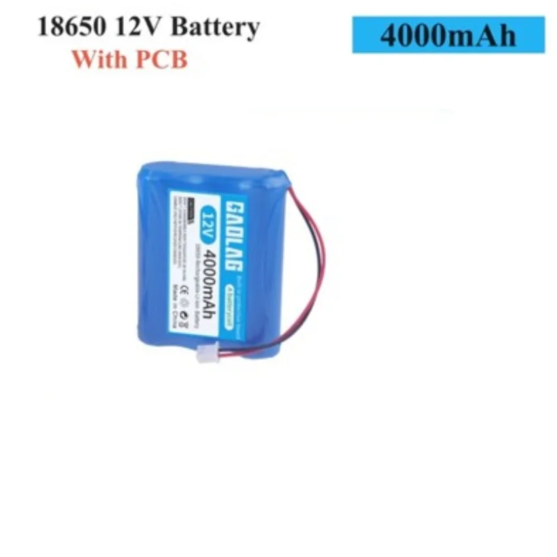 Upgrade 4000MAH 12V lithium-ion Battery pack For Monitor Ups CCTV Camera battery 18650 3S1P accessories