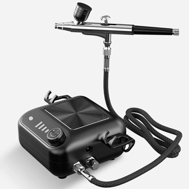 مجموعة البخاخة لمكياج الوشم نموذج اللوحة المزدوجة رذاذ البنادق نظام البخاخة تنوعا لطلاء نموذج ماكياج فن الجسم