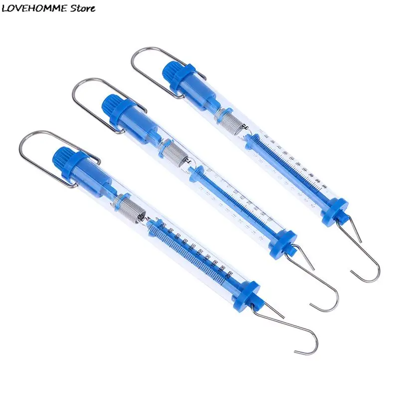 Practical Newtons Spring Scale Tubular Dynamometer Plastic Transparent Body Easy Hanging For Classroom image 5