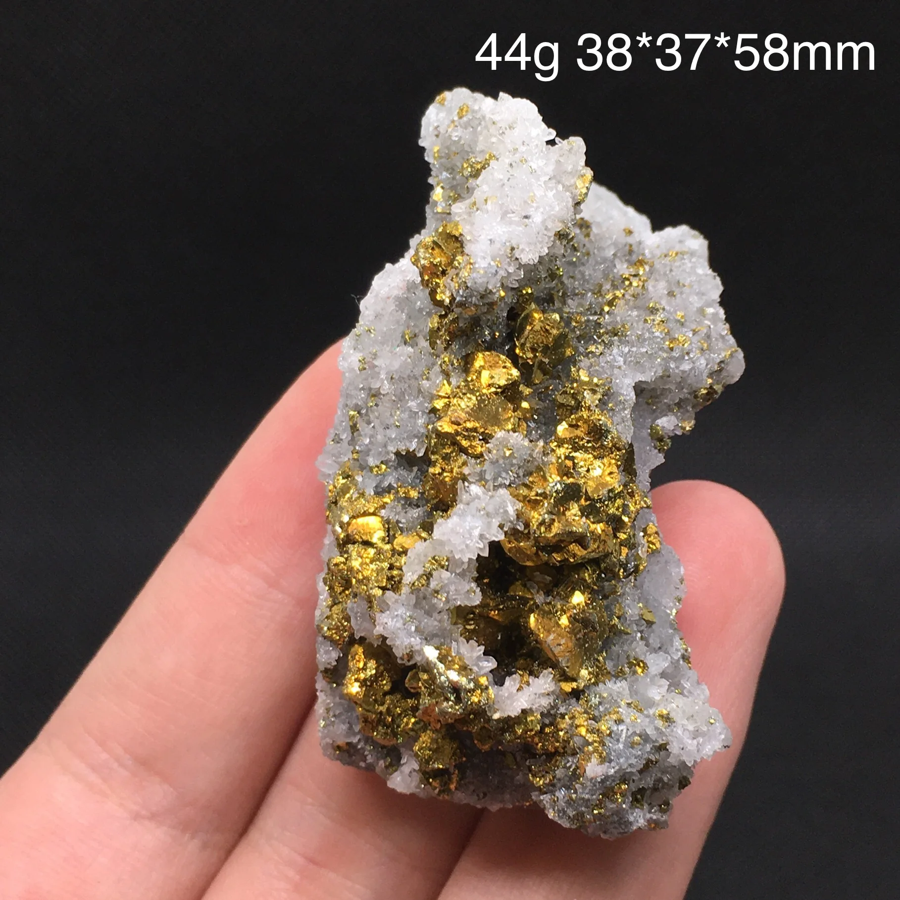 100% Natural Chalcopyrite And Crystal Quartz Symbiotic Specimen Mineral Healing Cluster Stones Healing Home Decor