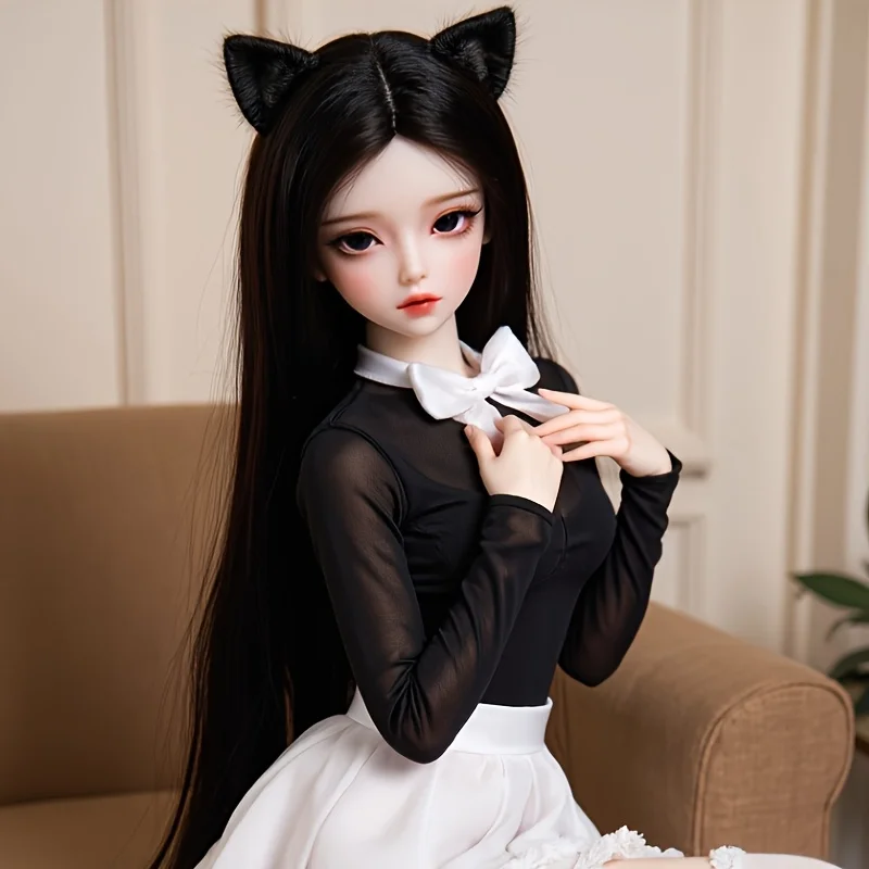 65CM  TPE Collectible Anime Doll with Articulated Metal Skeleton, Soft Skin Touch for Lifelike Display Black Friday Christmas