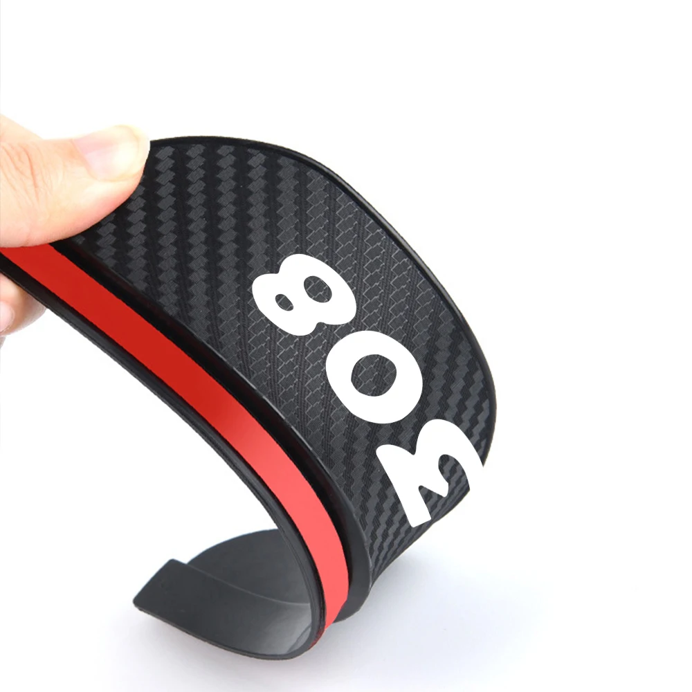 Car Rear view Mirror sticker rain eyebrow weatherstrip auto mirror For Peugeot 206 307 308 408 3008 car accessories