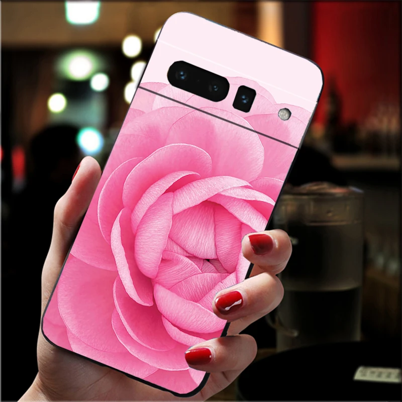 

Phone Case For Google Pixel 10 9 Pro XL 9A 8 7 6 Pro Pixel 8A 7A 6A Pixel 8 7 6 5 Beautiful Flower Rose