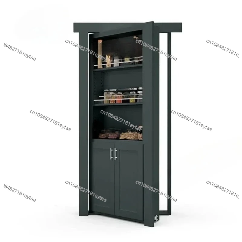 Modern Push Hidden Door For Hotels Villa House Aluminium Frame Secret Hidden Bookcase Door
