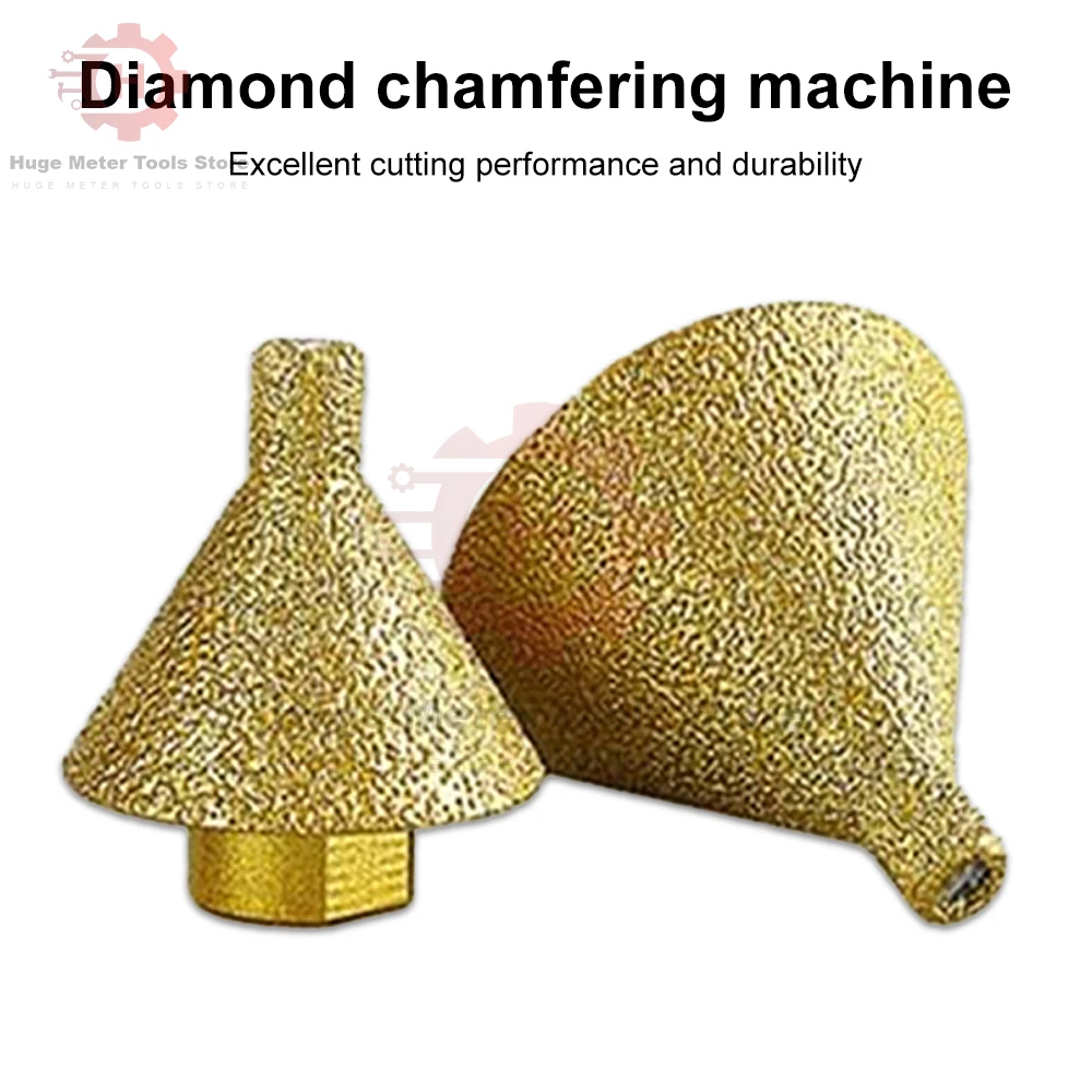 M10 M14 Diamond Chamfer Core Drill Bit Dia 38mm Enlarged Hole Beveling Grinding Tools Granite Marble Tiles Stone Cutting Carve