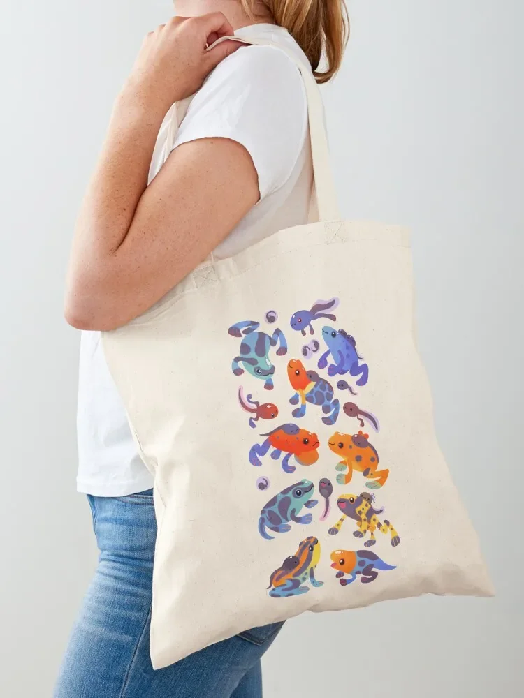 Poison dart frogs - dark Tote Bag bags for women shopping bag logo