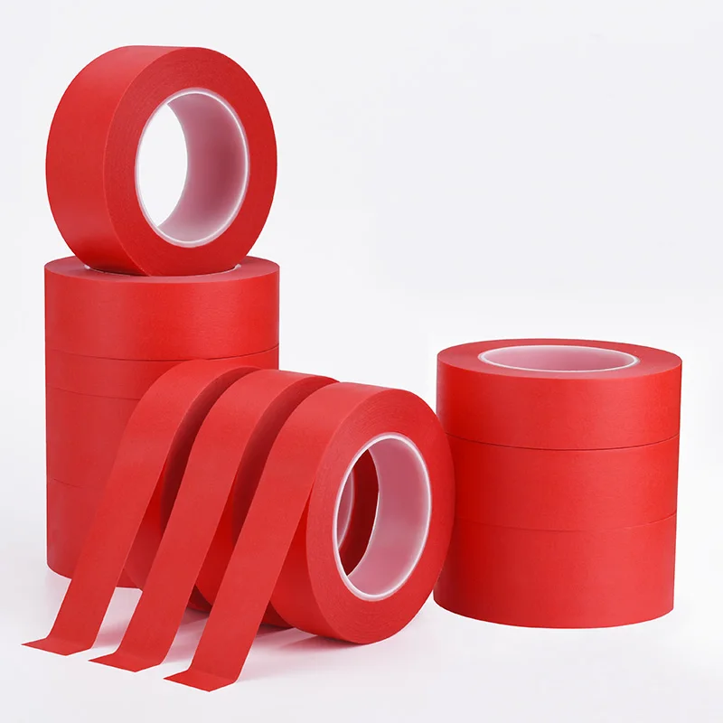 

Textured Beautiful Paper Tape Red Heat-Resistant Masking Car Spray Painting Art Sketching Decoration Wedding Scenery Exterior