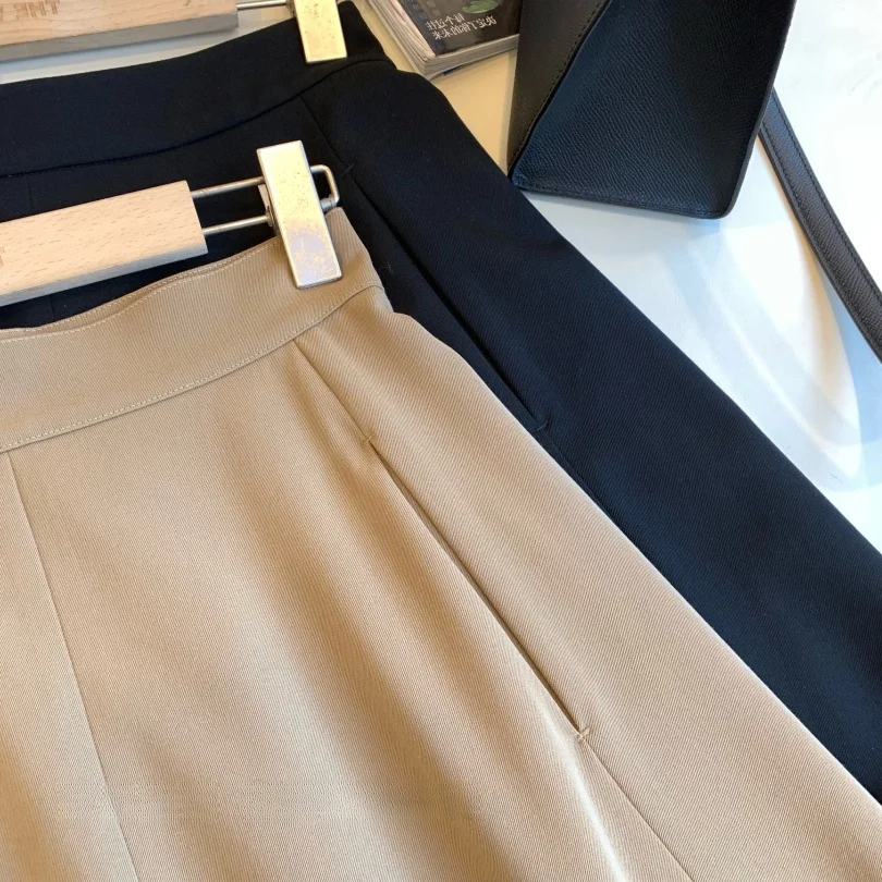 High Waist A-Line Skirt Women's Faion Slimming Age-Defng 6-Piece Patchwork Umbrella Sle f-Length Skirt