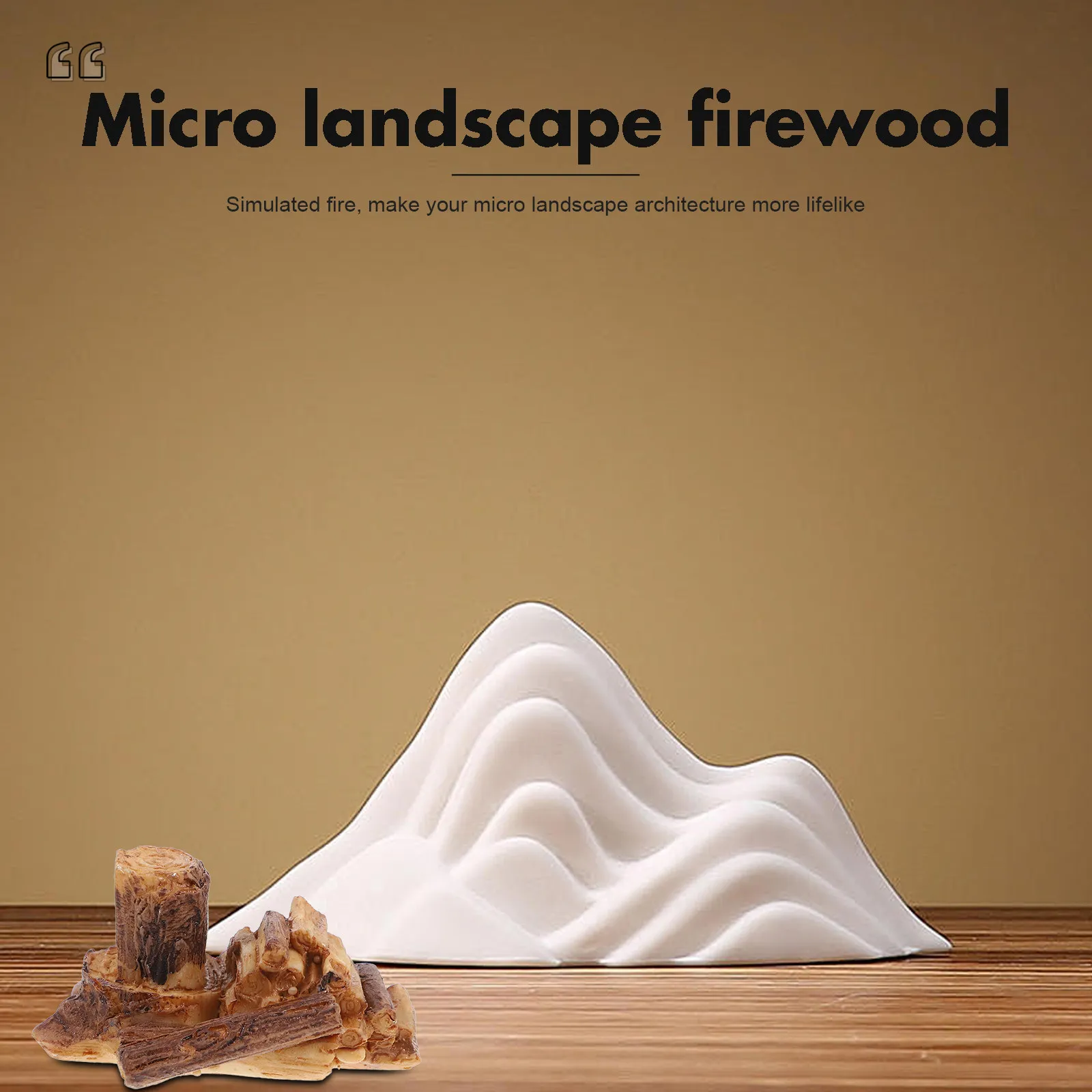 Mini Resin Tree Stump Firewood Logs Brown Micro Landscape Fairy Garden Ornament Sand Table Decoration Artificial Firewood