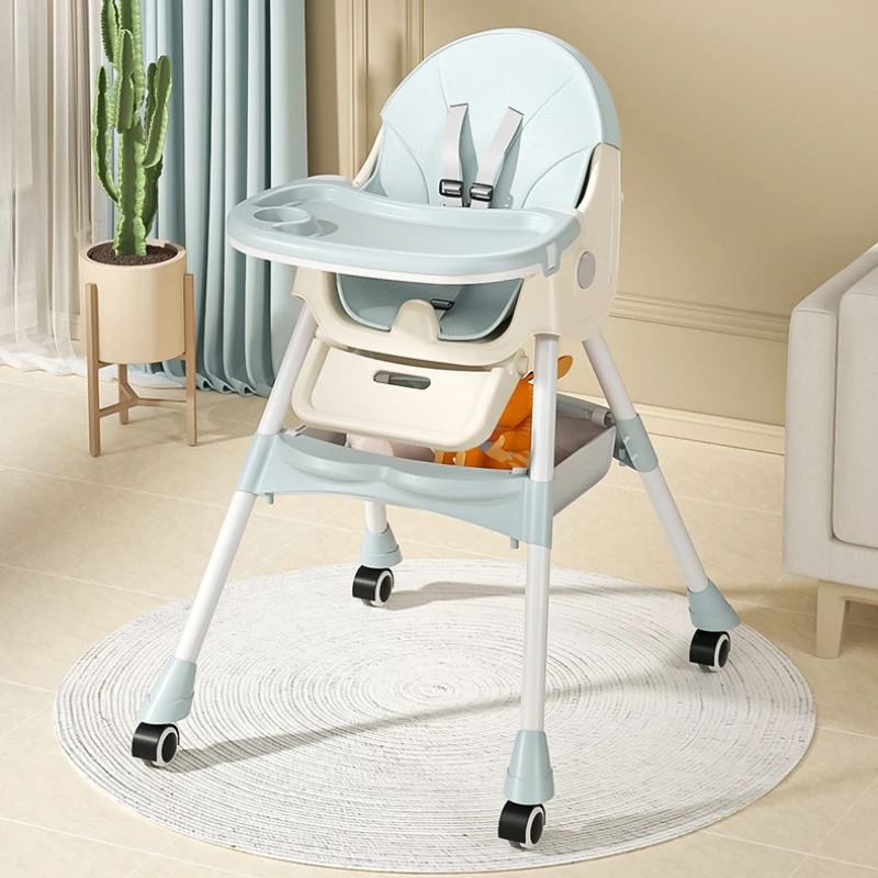 

Baby Training Dining Chair Children Can Sit Recline Rocking Chair Multi-speed Adjustable Eating Table A Key Folding High Chair