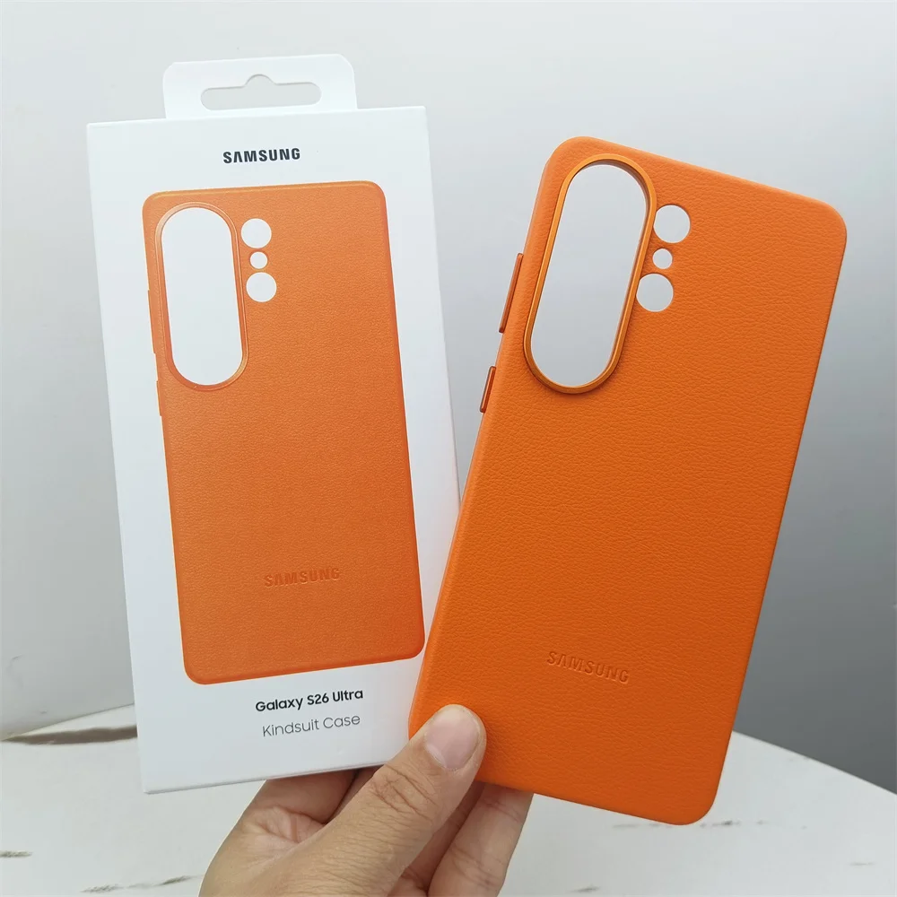 Luxuriöse Leder-Handyhülle für Samsung Galaxy S26 Ultra Schützende Stoßfeste Rückenschale für Galaxy S26Ultra