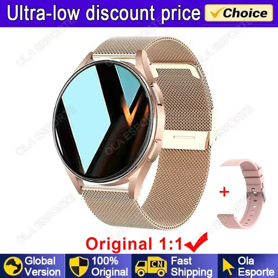 2025 Nieuwe Dames SmartWatch Bluetooth Oproep Dame Horloges Sport Waterdicht Hartslag Slaap Smart Horloge voor Vrouwen Aanwezig Cadeau