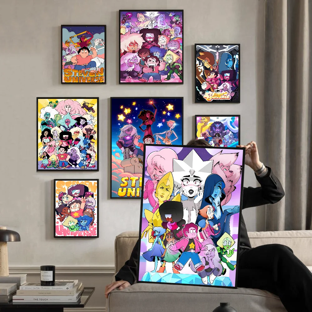 Steven Universum Kunst Anime Poster klebrige HD-Qualität Wand kunst Retro-Poster für Home Room Wand dekoration