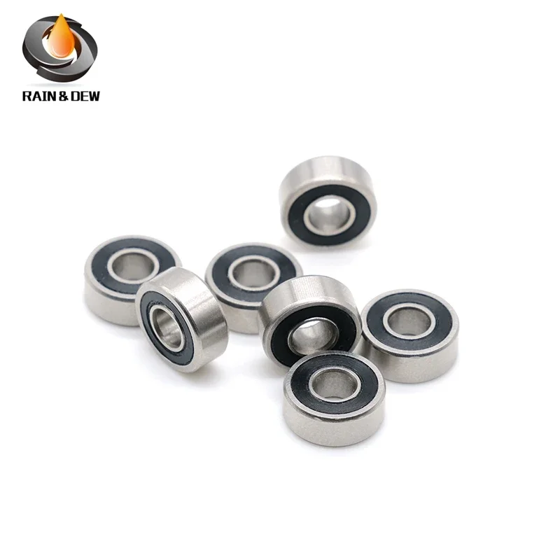 

MR104RS Bearing 10PCS 4x10x4 mm ABEC-7 Hobby Electric RC Car Truck MR104 RS 2RS Ball Bearings MR104-2RS Black Sealed