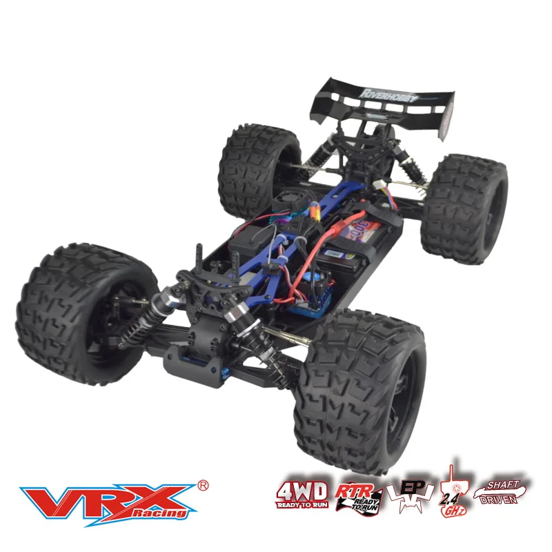 VRX Racing RH818 Cobra 1/8 schaal 4WD elektrische borstelloze RC vrachtwagen, RTR W/60A ESC/3660 motor/11.1V 3250mAH Lipo-batterij