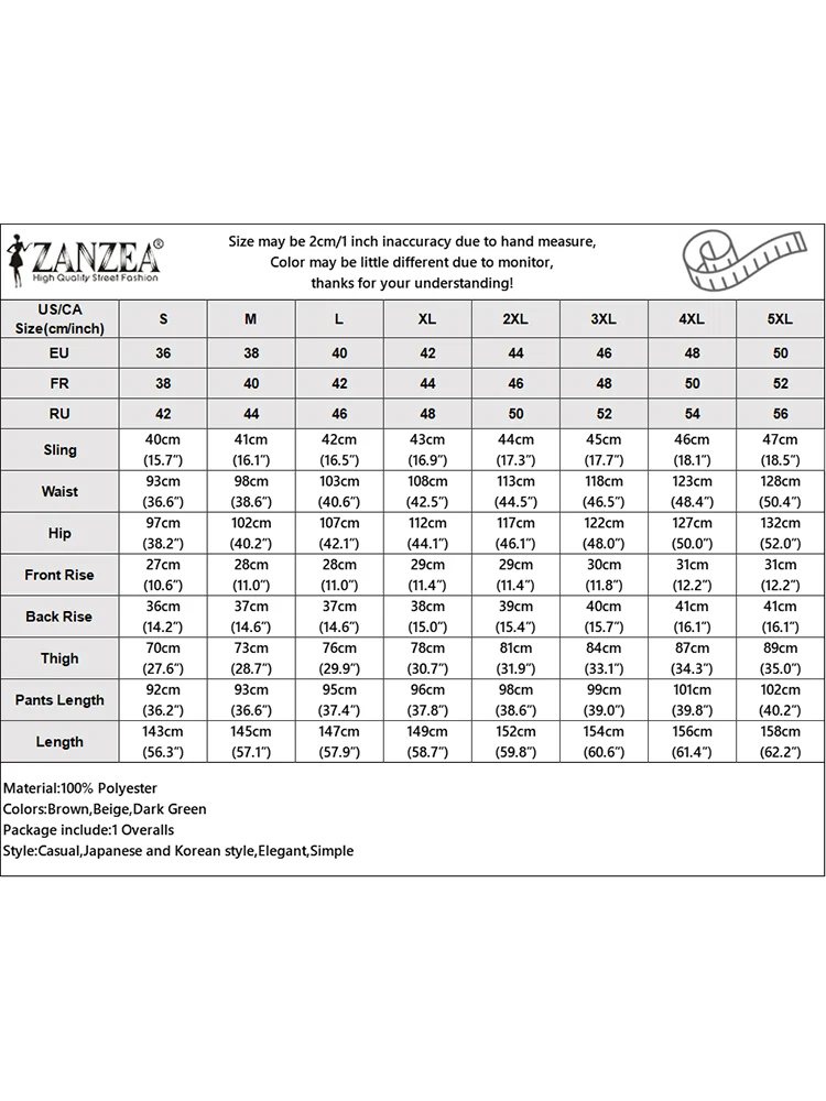 ZANZEA-monos Cargo para mujer, petos largos sin mangas con bolsillos, informales, holgados, de Color liso, 2024