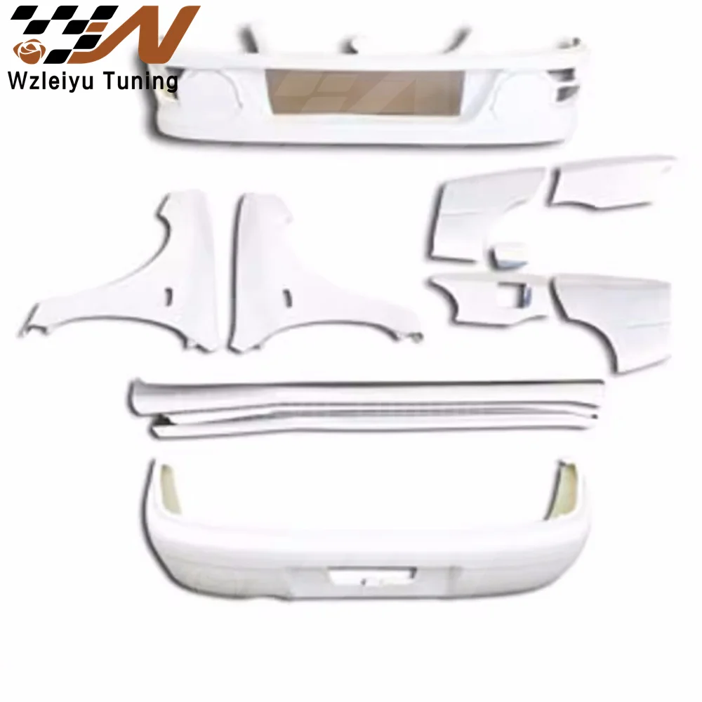 Fiberglass Body Kit Front Bumper Rear Bumper Side Skirts Front Rear Fenders Fit For Subaru Impreza GC8 93-01 Sedan WRX