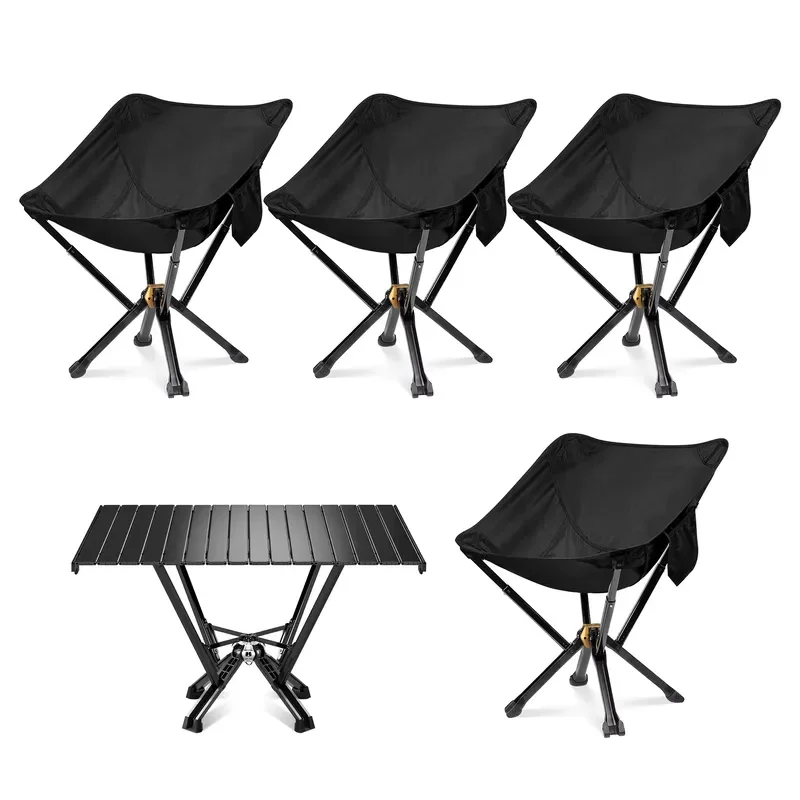 Ultra Light Portable Folding Table and Chair Set for Outdoor Camping Picnic Beach Barbecue Courtyard Use Durable Compact