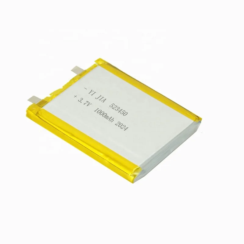 2 pcs 523450 3.7V 1000mAh Li-Po Battery for MP3 MP4 GPS Bluetooth Speaker Smart Phone Weight Scale Rechargeable Batteries