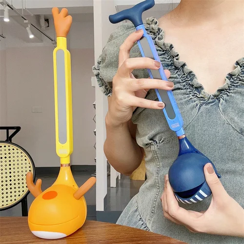 Imagen 2 del producto Mini guitarra electrónica Erhu, sintetizador de música con forma de dibujos animados, instrumento Musical de aprendizaje educativo temprano para adultos y principiantes