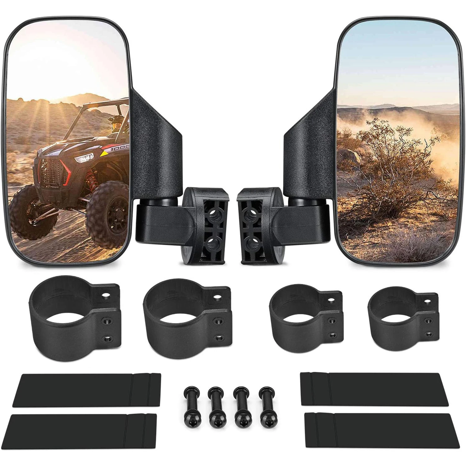 

UTV 1.75" 2" MirrorsSide Rear View Mirrors W/ Free Rivets for Can Am Maverick X3 for Polaris RZR 800 900 1000 RZR PRO XP 2020