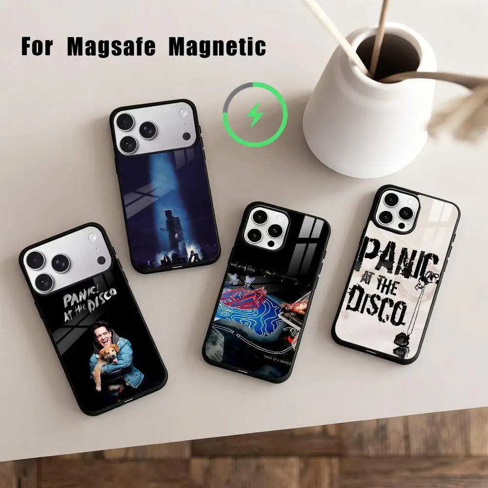 

Theatrical Band Panic At The Disco Phone Case For iPhone17,16,15,14,13,12,11 Plus,Pro Max Magnetic For Magsafe Wireless Charging
