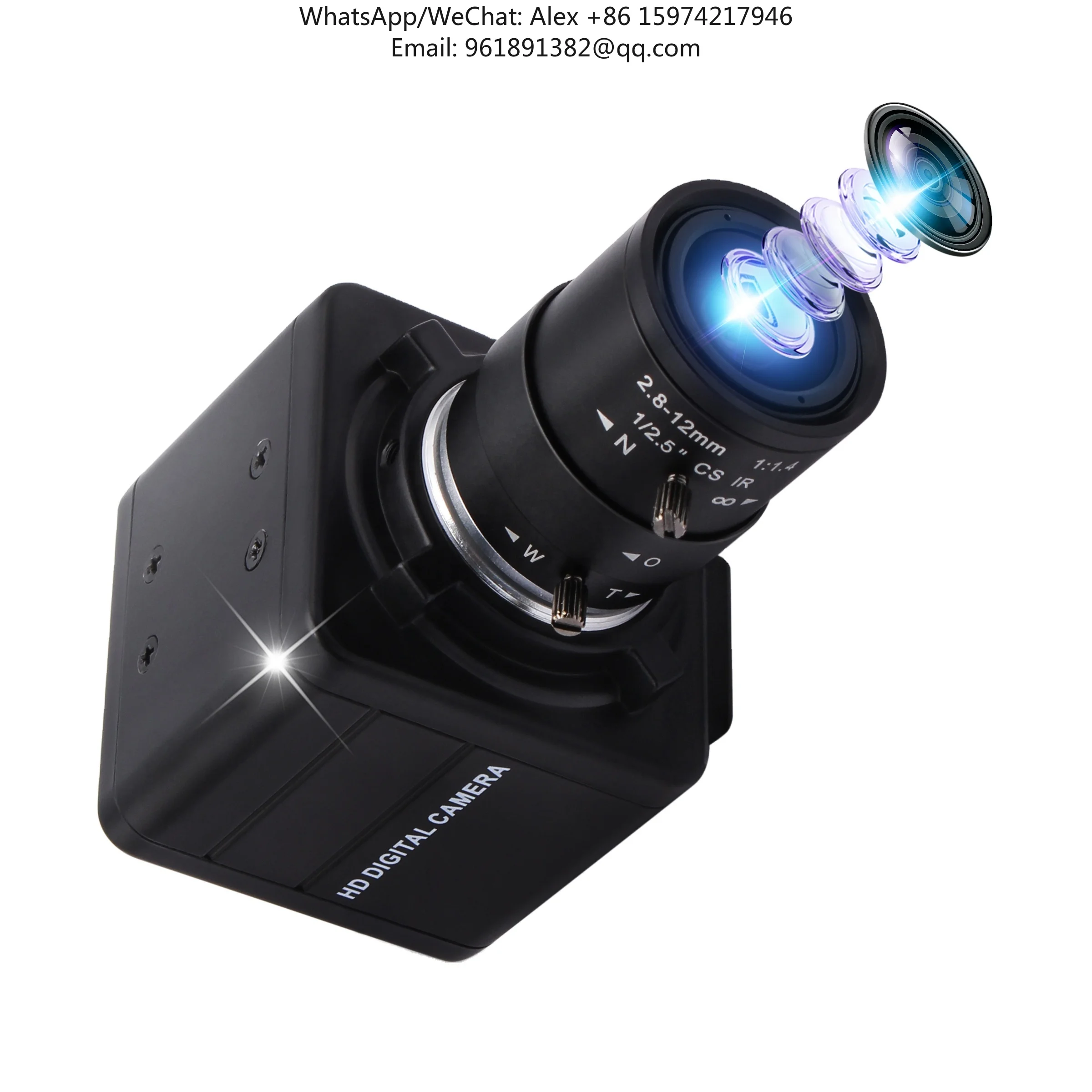 

ELP 4K Camera 2.8-12mm Lens USB Camera With 3840x2160 HD Webcam 4K For MAC/Windows/Linux/Raspberry Pi Web Camera