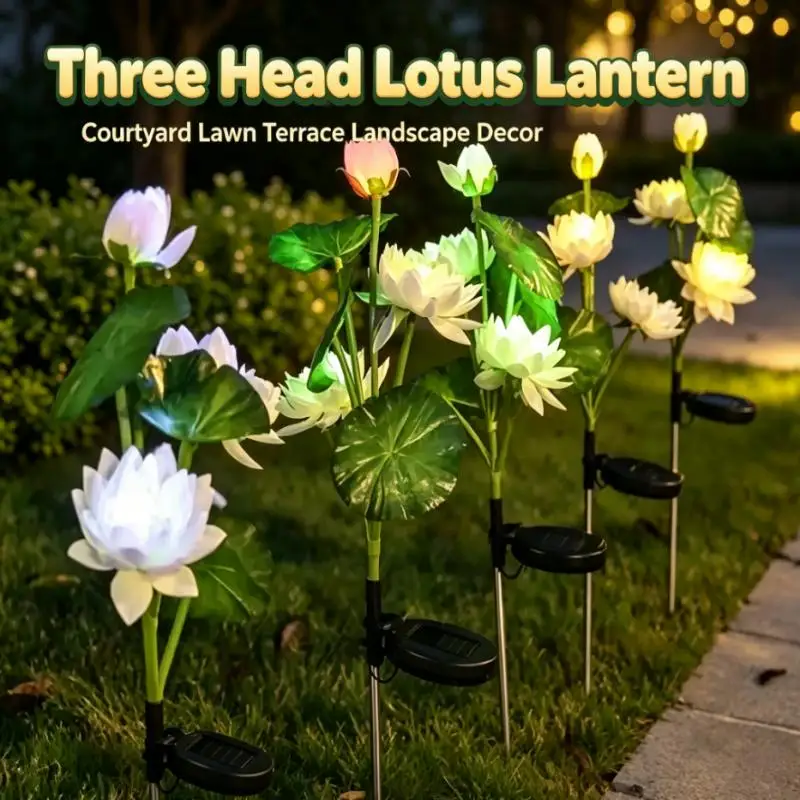luzes-de-jardim-em-forma-de-flor-de-lotus-com-energia-solar-lampada-led-de-tres-cabecas-a-prova-d'Agua-decoracao-para-jardim-e-patio