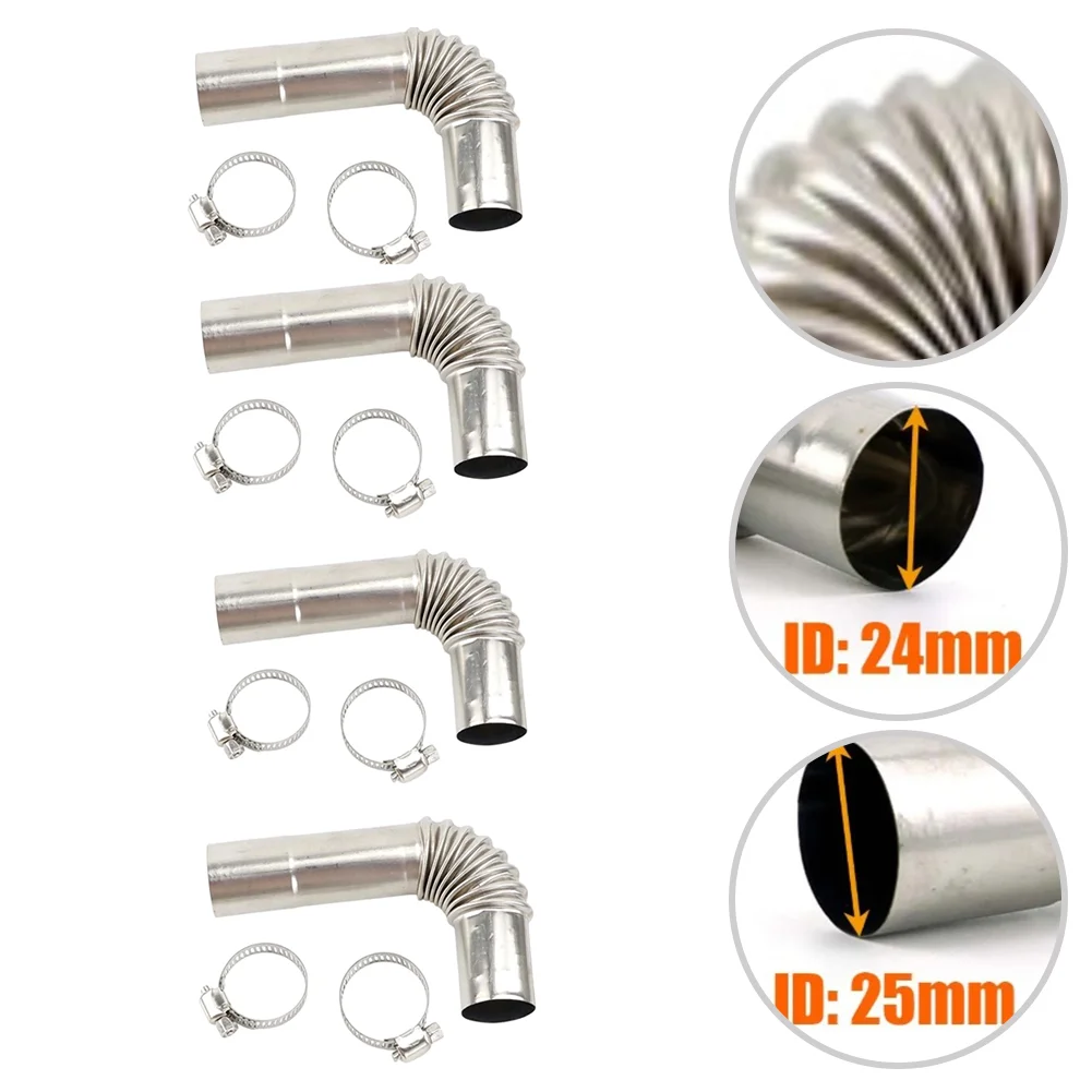 

Inner Diameter 25mm And Outer 26mm Exhaust Connector Diesel Heater Stainless Adapter Perfect Fit Portable Heater Fit