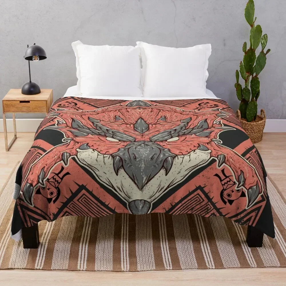 

Hunting Club: Rathalos Throw Blanket Multi Use Warm Blanket for Living Room Bedroom