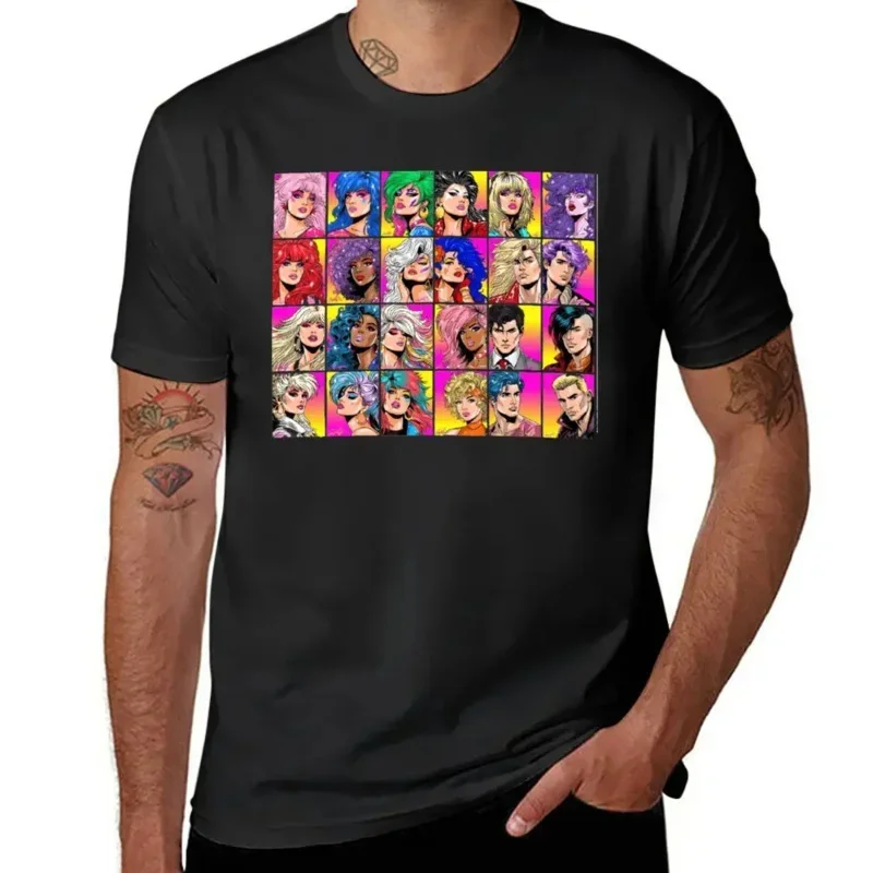 Jem And The Holograms Characters for Harajuku T-shirt Move Tshirt Novelty Funny Novelty Home USA Size