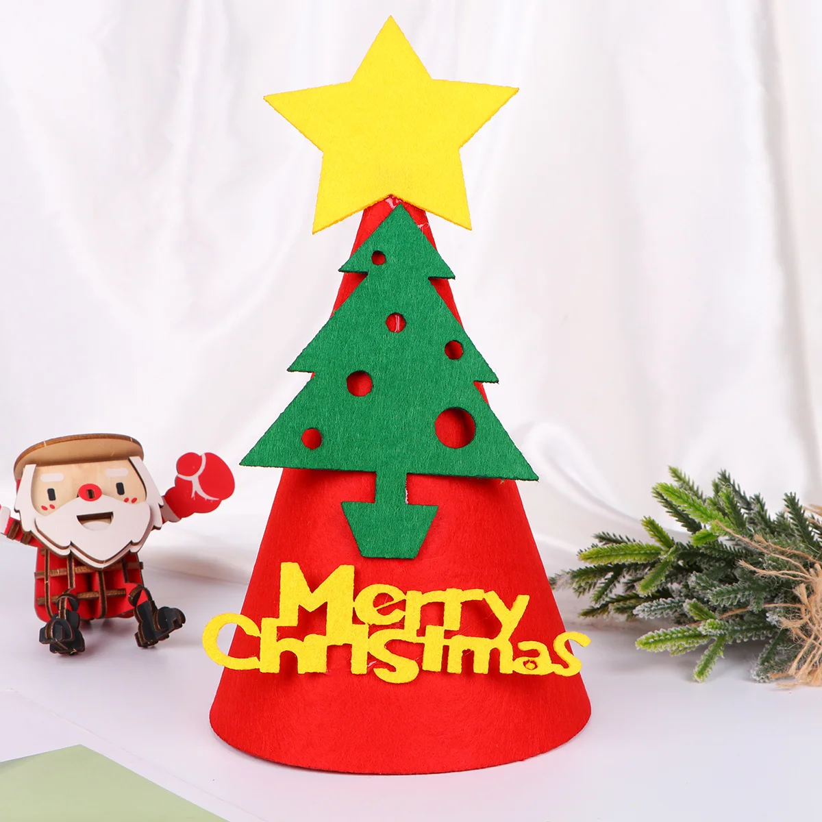 

7Pcs Christmas Hats Party Caps Premium Quality Comfortable Accessories for Christmas Holiday Party Favors