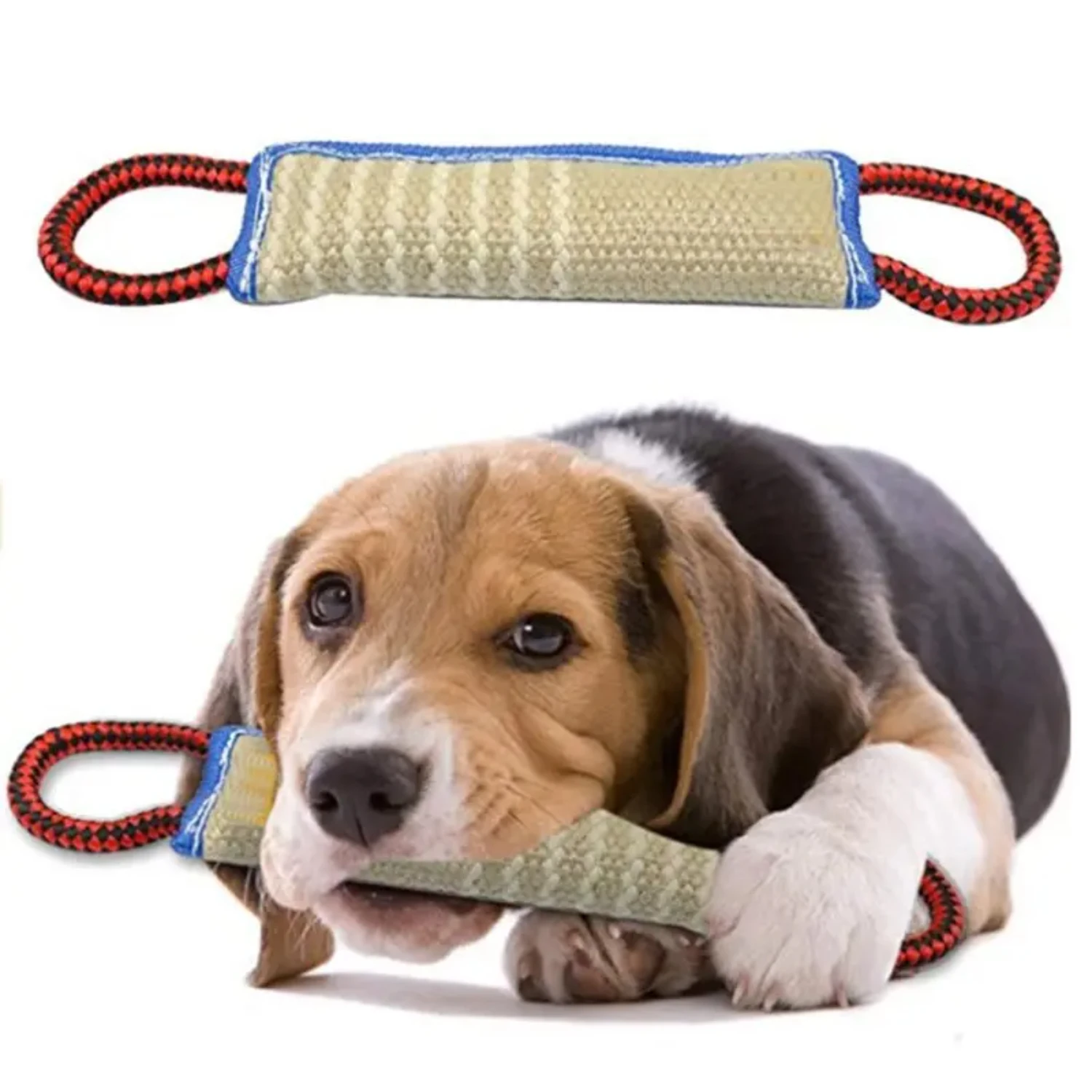 Responsibly crafted sustainable, durable, and eco-friendly pet chew toy pillow - providing endless entertainment and joy for pet