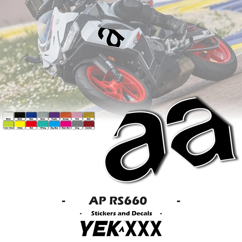 For Aprilia RS660 RS 660 RS660 Motorcycle Shell Fairing Sticker Decal OEM Replica Large Pack of Stickers Left and Right A