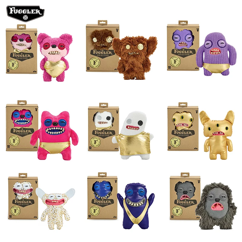 Fuggler Gold Rush Serie Kawaii Plüschtier Lustiges Hässliches Monster Niedliche Cartoon Weiche Plüschpuppe Stofftier Sammlerstück Geschenk