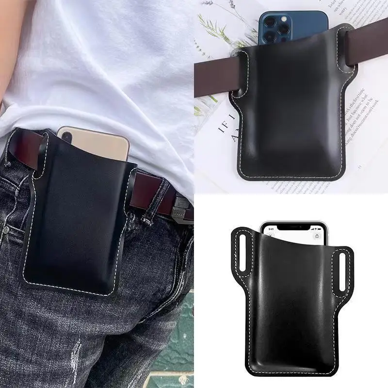 bolsa-de-cintura-masculina-de-couro-para-celular-com-alca-coldre-de-cinto-carteira-e-porta-objetos-para-corrida-viagem-e-acampamento